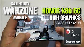 HONOR X9b 5G 2024 - QUALCOMM SNAPDRAGON 6 GEN 1 - WARZONE MOBILE HIGH GRAPHICS SETTINGS