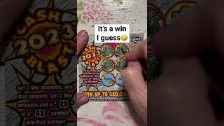 Florida lottery cash blast scratch off ticket winner #scratchers #fun #scratchofftickets ￼