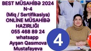 MÜSAHİBƏ 2024. SUALLAR + İZAHLI CAVABLAR N-4. ONLİNE MÜSAHİBƏ HAZIRLIĞI 055 468 89 24 Ayşən müəllim.