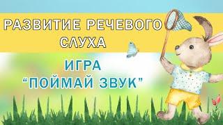 Развитие фонематического слуха детей 3-5 лет | Игра "Поймай звук"