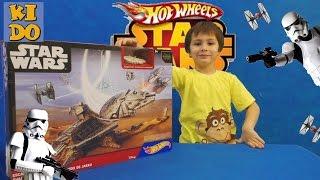 Hot Wheels Star Wars Jakku игровой набор звездные войны эпизод 7 побег из Jakku распаковка играем