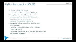 BigFix   How to Restore a Deleted Action