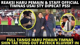 REAKSI HARU PEMAIN & OFFICIAL TIMNAS USAI STY DIPECAT PSSI. MARSELINO TERPUKUL! STY OUT KLUIVERT IN