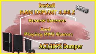 HAN EXPLOIT 4.84.2 ACT/IDPS Dumper + Renew License And Play PKG Games ALL PS3 Consoles 2019