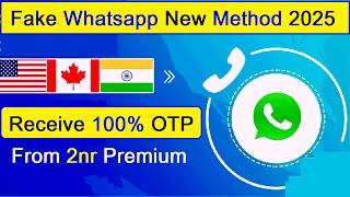 How to create fake Whatsapp account without Sim card | without number Working trick 2025