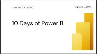 10 Days of Power BI - Day 1