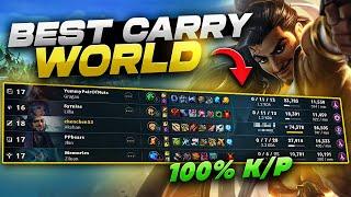 THE HARDEST LEAGUE OF LEGENDS CARRY EVER (WORLD RECORD)