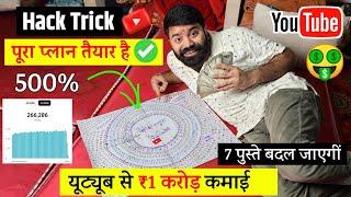  यूट्यूब से ₹1 करोड़ कमाई का पूरा प्लान ️ Hack Trick ! Youtube Channel Kaise Banaye