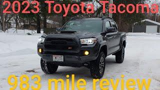 2023 Toyota Tacoma TRD Sport MT 1k mile review - likes and dislikes