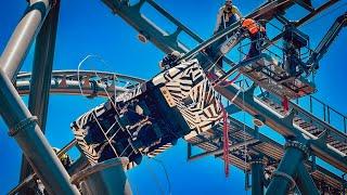 FIRST INVERSION Clearance Test Complete! Fast and Furious Roller Coaster Updates!