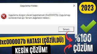 [ ÇÖZÜLDÜ ] 0xc000007b Hatası Nasıl Çözülür | Windows 10 0xc000007b Hatası Çözümü | Kesin Çözüm 2023