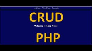 Php CRUD Operations Tutorial Using MySQLi in Hindi - Select, Insert, Update, Delete