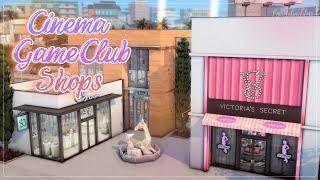 КинотеатрИгровой клубМагазины│Строительство│Cinema GameClub Shops│SpeedBuild│NO CC [The Sims 4]