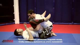 Треугольник без руки соперника. Удушающий прием от черного пояса по BJJ Валесио Сенна и 4MMA