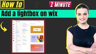 How to add a lightbox on wix 2024