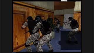 SWAT 3 — Bank custom map. Eight (AI only) teammates.