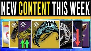 Destiny 2: NEW CONTENT THIS WEEK! Double LOTUS EATER! New NERFS, Exotic Quest, New Weapons & Changes