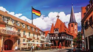 Michelstadt!A stunning medieval town in a German province!4K tour