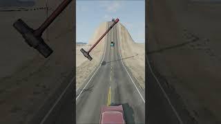 Cars Vs Hammer Giant - BeamNG.Drive #beamngdrive