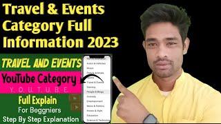 Travel & events category full information 2023 | Travel & events category