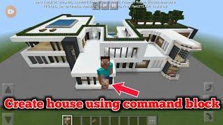 How to make house in minecraft using command block