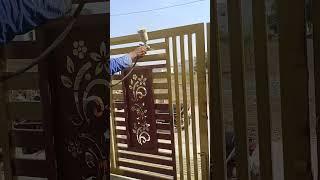 beautiful exterior iron main gate painting  #short