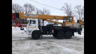 Кран Галичанин 25 тонн 28 метров стрела.