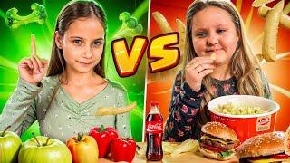 Challenge Healthy Food VS Junk Food!