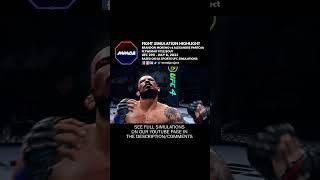 UFC 290 Moreno vs Pantoja Flyweight Main Event Title Fight Simulation Highlight  #shorts