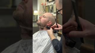 BARBER beard trim and shave #beard #beardcare #beardstyle #beards #barberlife