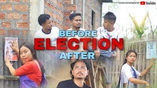 BEFORE ELECTION AFTER ELECTION || karbi funny video  ||  2024