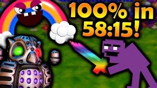 FNAF World - 100% Speedrun in 58:15!