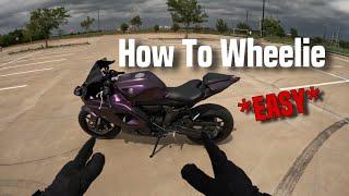 How To Wheelie ANY Motorcycle | Yamaha R7 Wheelie Tutorial