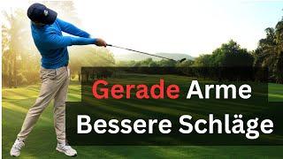 Die Lösung für gerade Arme beim Golf