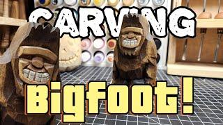 Carve with Me! Bigfoot, Sasquatch, (Full Tutorial)