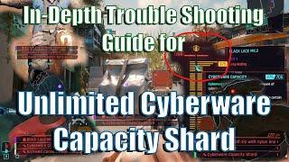 **Patched** 2.1 In-Depth Tutorial - Infinite  Cyberware Capacity Shards  Bag Glitch - Cyberpunk 2077