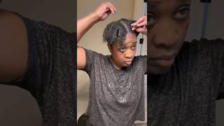 Natural hairstyles on short natural hair #shorts #natural #shortvideo