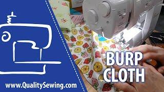 Serging a Burp Cloth with Reva