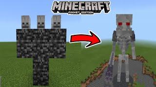 How To Spawn PRIME SKELETON TITAN in Minecraft Pocket Edition!