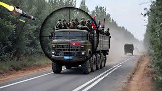 2 MINUTES AGO! Large North Korean military convoy destroyed in ambush in Ukraine