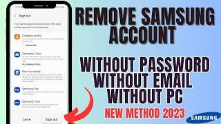 REMOVE ALL SAMSUNG ACCOUNT WITHOUT PASSWORD OR EMAIL