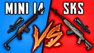 Что Лучше Mini14 или SKS? Сравнения Автоматических Снайперских Винтовок в PUBG (PUBG Mobile)