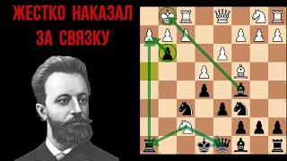 ПОЖЕРТВОВАЛ ФЕРЗЯ в дебюте и ВЫНЕС за 14 ХОДОВ! Легендарный шедевр Чигорина.