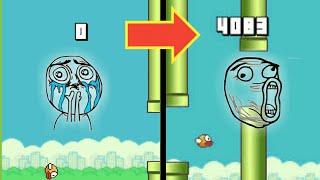 When You Play Flappy Bird For The 1'st Time Vs After 1 Month..