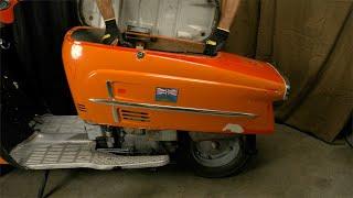 1965 Heinkel Tourist 103 A2: Removing Rear Body Shell, Idling