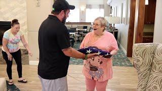 "It looks wonderful": Widow gets father's military burial flag back after Hurricane Helene flooding