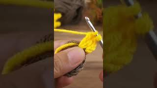 how to making sunflower  .crochet sunflower tutorial for beginners ~