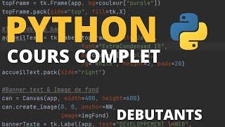 APPRENDRE PYTHON : COURS COMPLET POUR DEBUTANTS‍