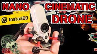 Nano Cinematic  FPV drone Insta360 GO2 -65g AUW 1002 brushless racing freestyle