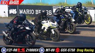 Yamaha R6R ️ Ninja Z1000SX ️ MT-09 ️ GSX-S750 ️ GSX-R1000  Motorcycle racing Christmas Cup 2024